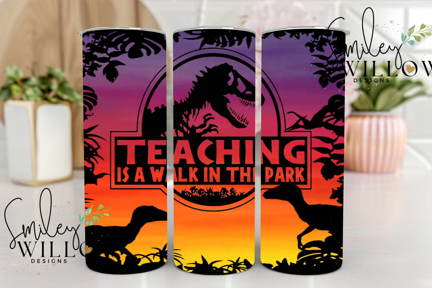Teaching is a walk in the park 20oz tumbler