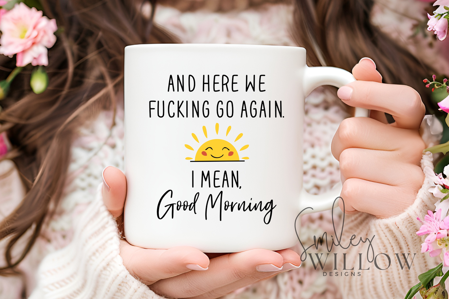 I mean Good Morning ceramic cup